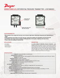 Thumbnail of document Data Sheet - 616KD-LR Differential Pressure Transmitter-Low Ranges